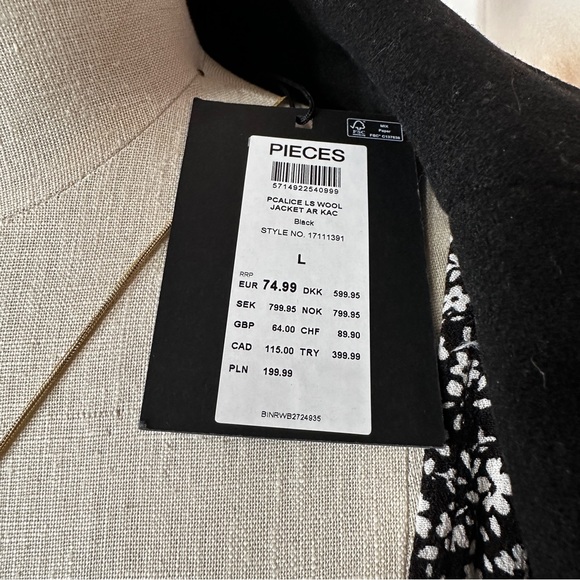 ASOS Wool Jacket - NEW w/ tags! - Picture 3 of 3